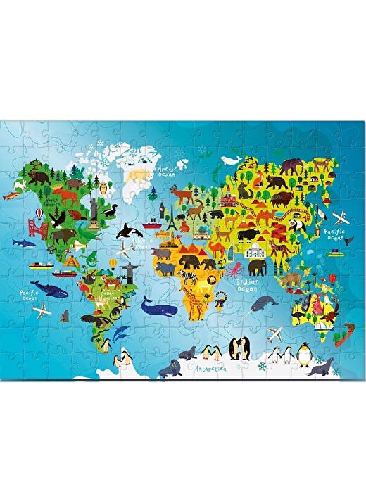 Star Puzzle 150 Parçalık Keşif Haritası Çocuk Puzzle/Yapboz 2