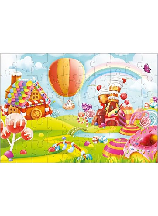 Star Puzzle 2x50 Parça Çocuk Puzzle - Şeker Diyarı 3