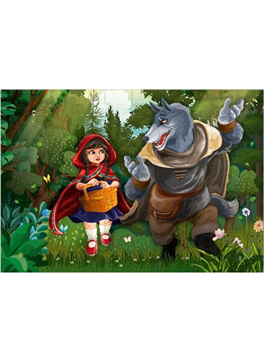Star Puzzle 2x50 Parça Çocuk Puzzle - Ormandaki Kız 2