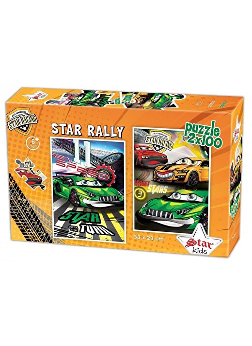 Star Puzzle 2x100 Parça Çocuk Puzzle (6 Yaş ve Üzeri) - Star Ralli 1