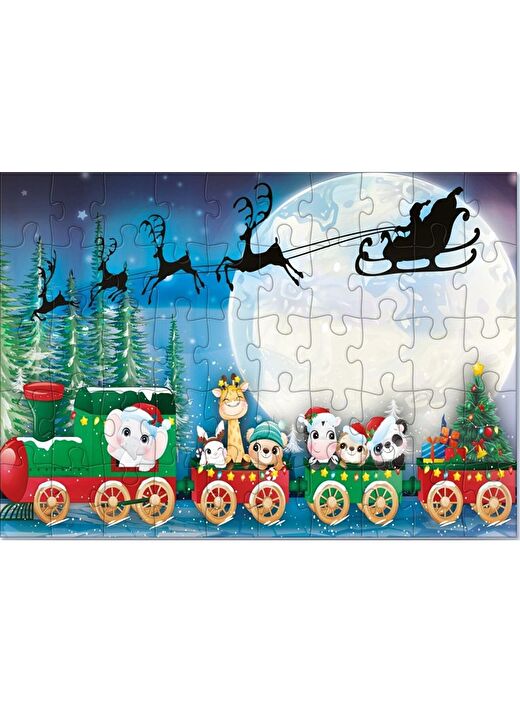 Star Puzzle 50 Parça Hediye Treni Çocuk Puzzle 2