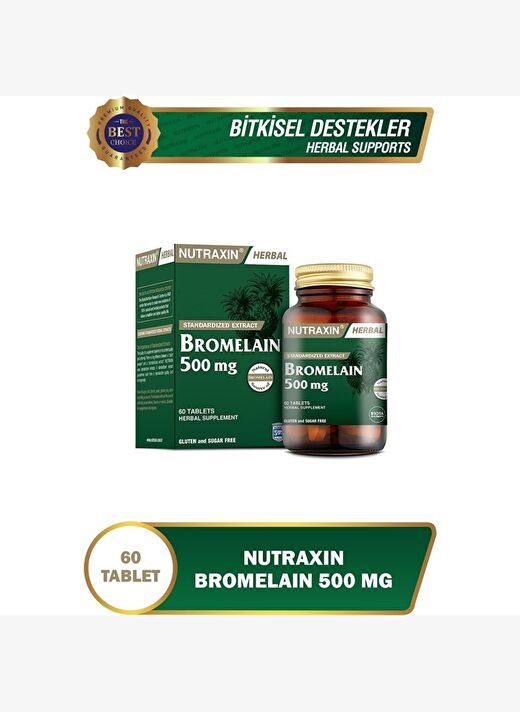 Nutraxin Bromelain 60 Kapsül 3