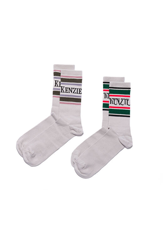 2'li Desenli Unisex Çorap Vintage Collection - Remote 2