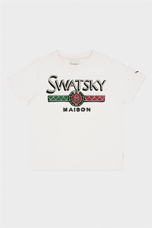 Swatsky Erkek Çocuk Kırık Beyaz T-Shirt 1