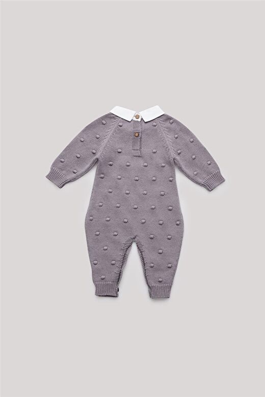 Layette Erkek Bebek Gri Tulum 1