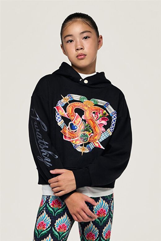 Swatsky Kız Çocuk Siyah Sweatshirt 2