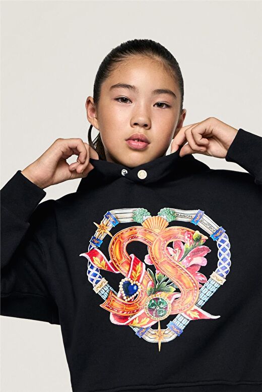 Swatsky Kız Çocuk Siyah Sweatshirt 3