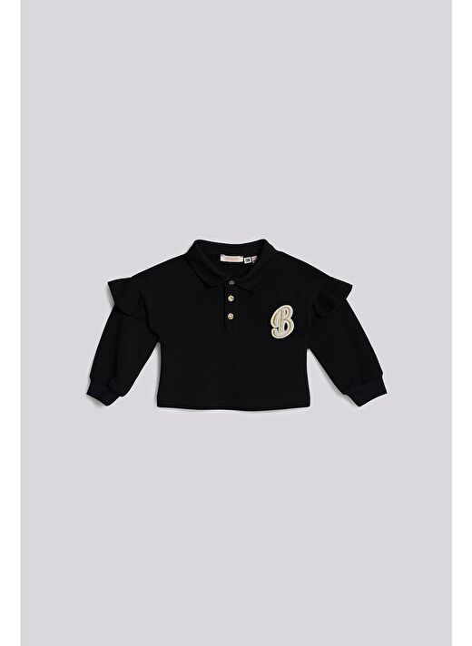 BG Store Kız Bebek Siyah Sweatshirt 1