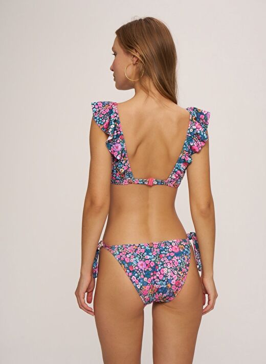 Faux Tulum Bağcıklı Bikini Alt 2