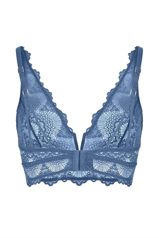 FLAME V DETAYLI BRALET MAVİ 3