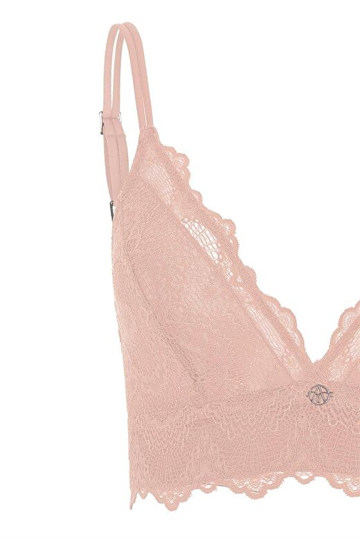 FLAME DERİN DEKOLTELİ BRALET PASTEL PEMBE 2