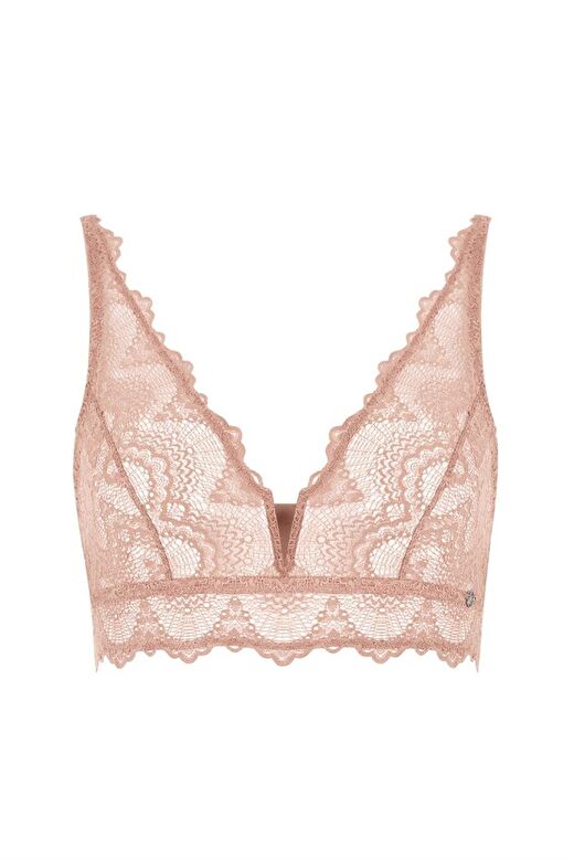 FLAME V DETAYLI BRALET PASTEL PEMBE 1