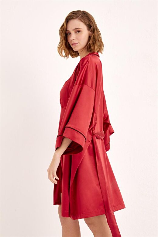 MARESIAS KISA KİMONO BORDO 3