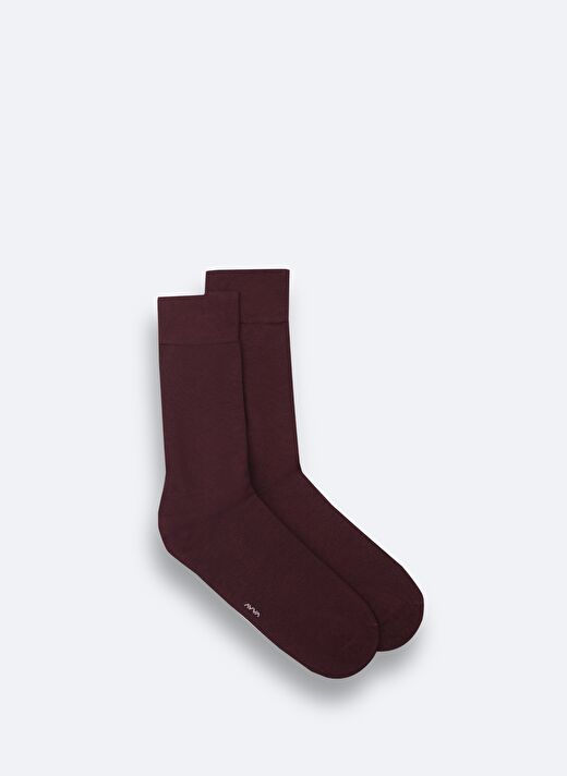 Erkek Bordo Düz Soket Çorap B008505 2