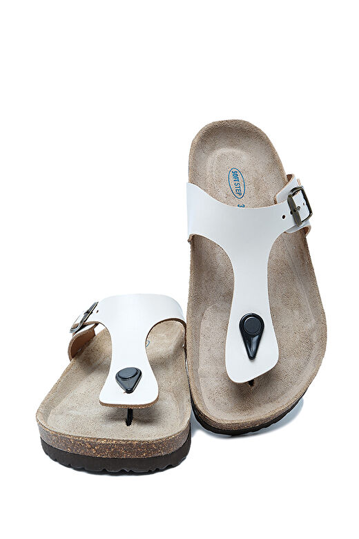 K8871DK Kifidis Soft Step Kadın Parmak Arası Deri Mantar Terlik 36-41 4