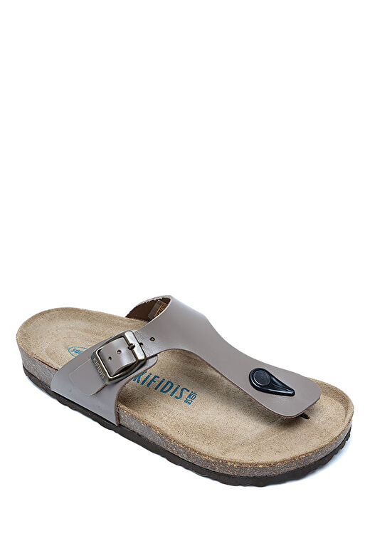 K8871DK Kifidis Soft Step Kadın Parmak Arası Deri Mantar Terlik 36-41 4