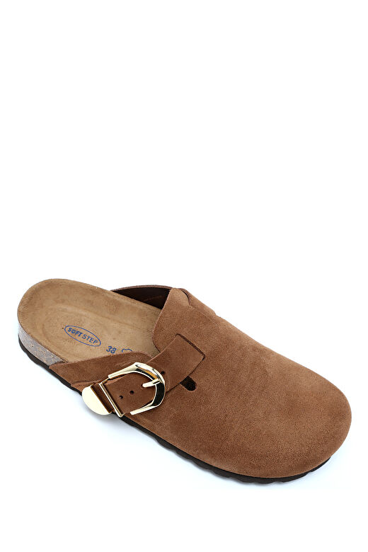 K14616SD Kifidis Soft Step Kadın Süet Deri Sabo Mantar Terlik 36-41 1