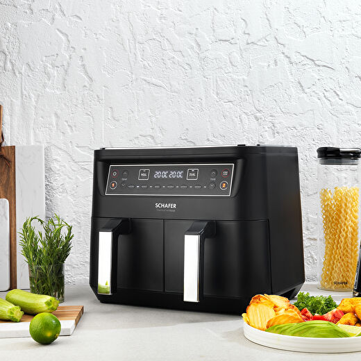 Schafer Thermochef Dual Dijital Airfryer/Sıcak Hava Fritözü 3