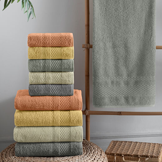 Schafer Home Arya Havlu 70x140-Orta Yeşil 1