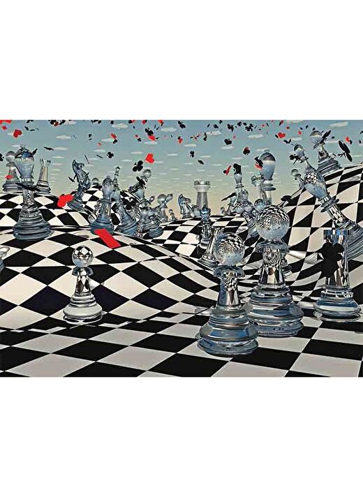 Gold Puzzle 1000 Parça Fantezi Satranç Puzzle 1