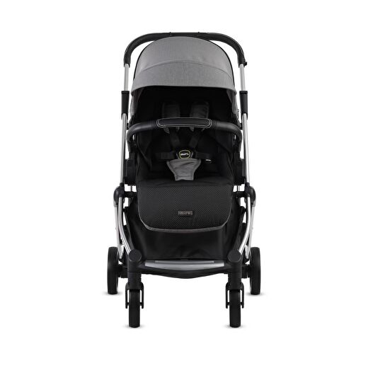 Kenya i-size Travel Sistem Bebek Arabası - Siyah Gri 4