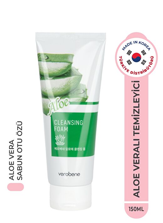 Aloe Vera İçerikli Nemlendirici ve Yatıştırıcı Yüz Temizleme Köpüğü 150ml 4
