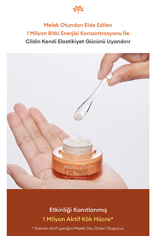 Cilde Sıkı Görünüm ve Elastikiyet Kazandıran Göz Bakım Kremi Time Revolution Primestem100 Eye Cream 3