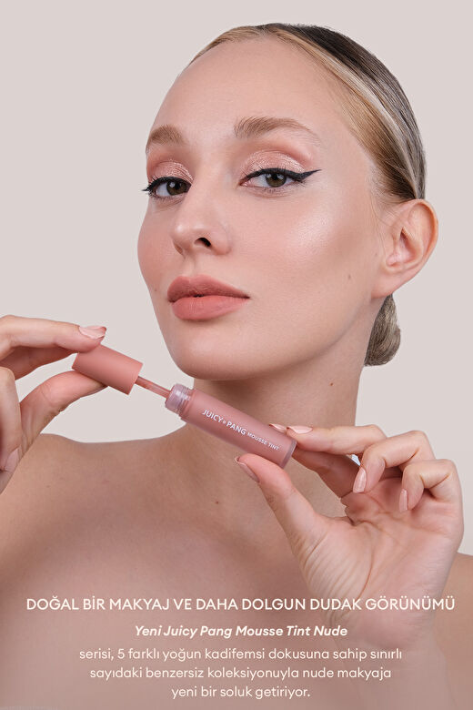 Nemli ve Pürüzsüz Görünüm Sunan Köpük Tint (ND03) A'PIEU Juicy-Pang Mousse Tint Nude 4