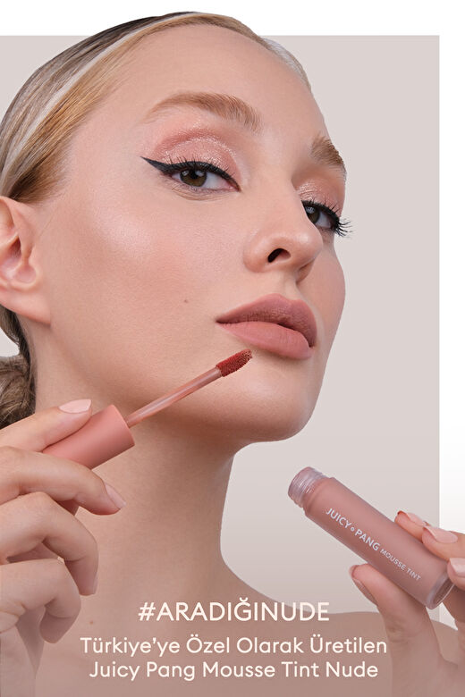 Nemli ve Pürüzsüz Görünüm Sunan Köpük Tint (ND05) A'PIEU Juicy-Pang Mousse Tint Nude 3