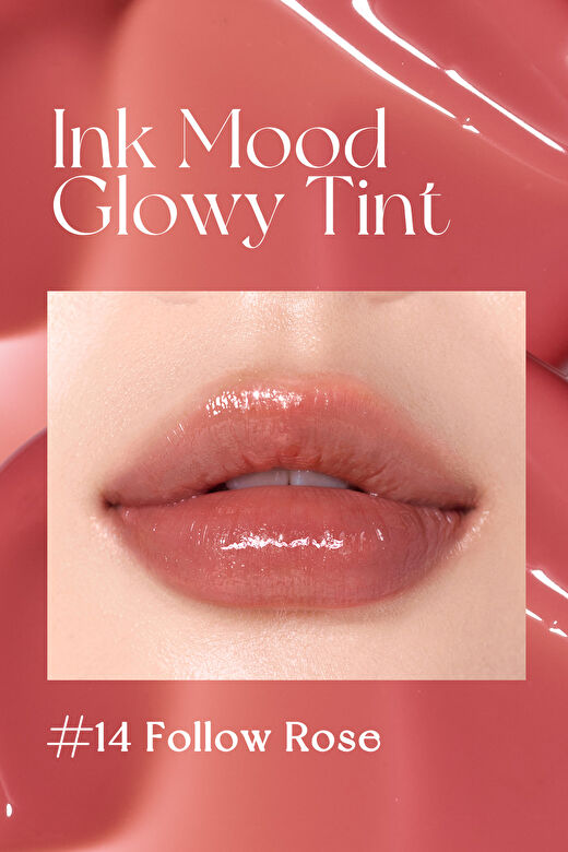 Kalıcı, Pigmentli, Parlak Bitişli Tint Peripera Ink Mood Glowy Tint (14 Follow Rose) (Peritage) 2