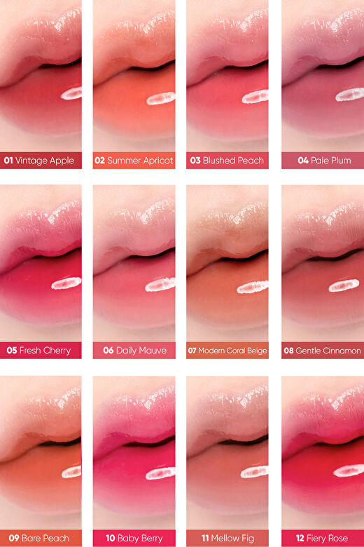 Yapışkanlık Hissi Vermeyen Yoğun Işıltılı Tint Clio Crystal Glam Tint (08 Gentle Cinnamon) 4
