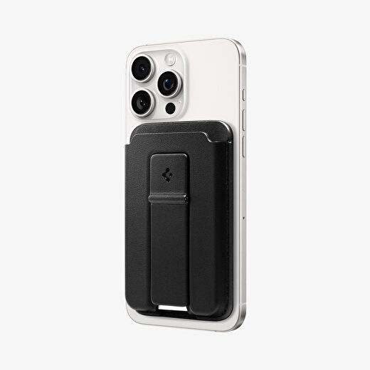 Spigen MagFit iPhone için MagSafe özellikli 3 Kartlı Manyetik Cüzdan Smart Fold 2 Wallet 1