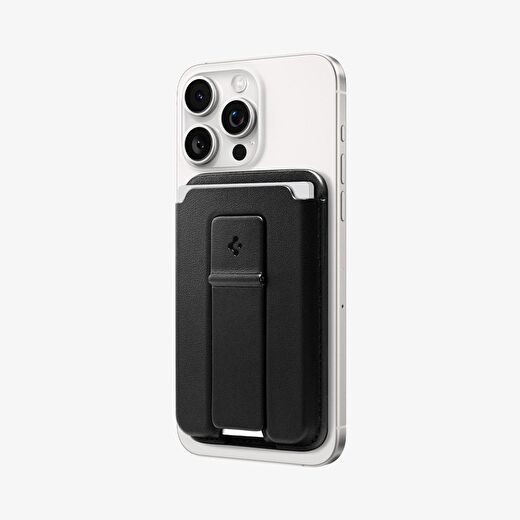 Spigen MagFit iPhone için MagSafe özellikli 3 Kartlı Manyetik Cüzdan Smart Fold 2 Wallet 4