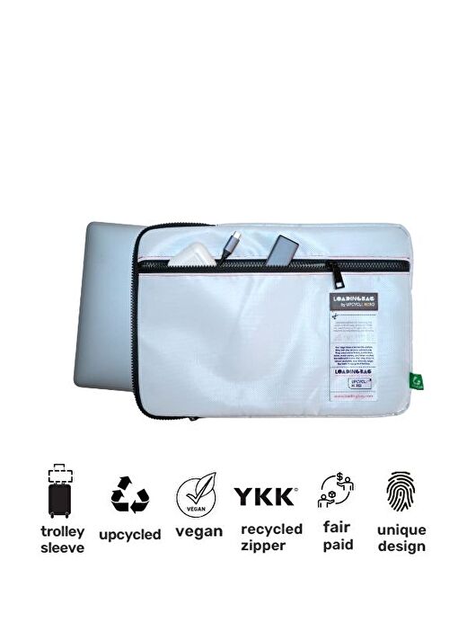 Urban Laptop by Upcycle Hero MacBook 13.3” & 13.6” Uyumlu İleri Dönüşüm Laptop Çantası 2