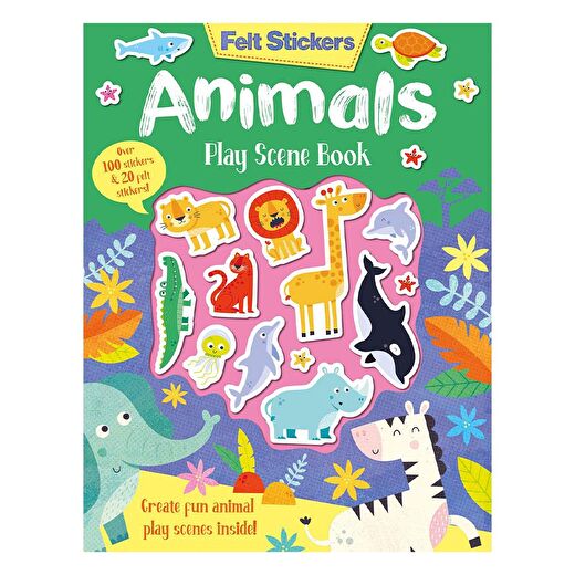 Felt Stickers - Animals Play Scene Book 1