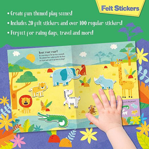 Felt Stickers - Animals Play Scene Book 4