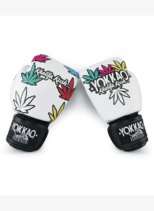 Yokkao Khalifa Kush White Boks, Kick Boks, Muay Thai Eldiveni 2