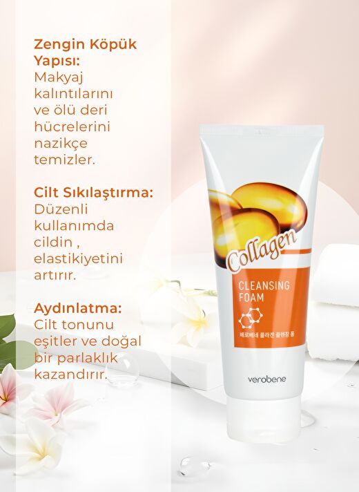 Kolajen İçerikli Nemlendirici ve Sıkılaştırıcı Yüz Temizleme Köpüğü 150ml 3