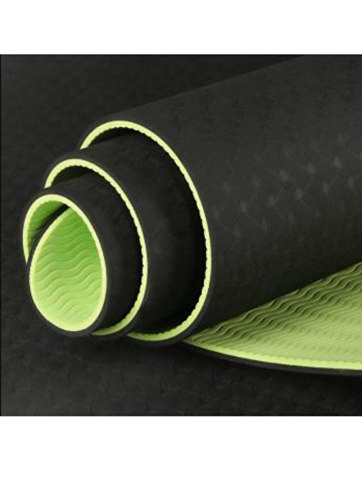 Seeka Yoga Stüdyo Serisi TPE Yoga Mat-Charcoal - Yeşil 3