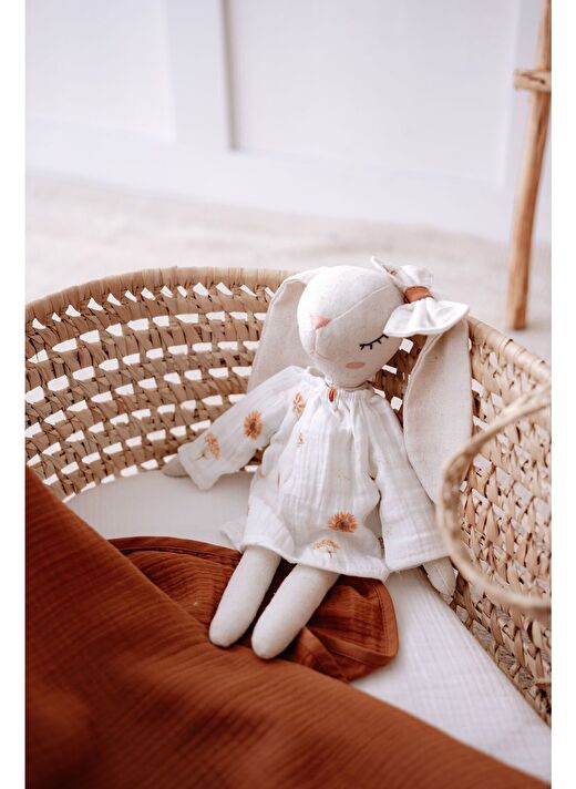 Kız Tavşan Müslin Uyku Arkadaşı | Boho Floral 3
