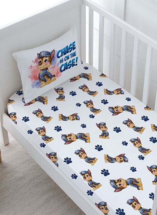 Bebek Boy Lastikli Çarşaf Seti - Cartoon Serisi - Paw Patrol Ryder 2