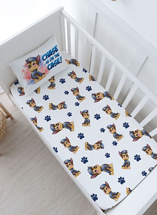 Bebek Boy Lastikli Çarşaf Seti - Cartoon Serisi - Paw Patrol Ryder 3