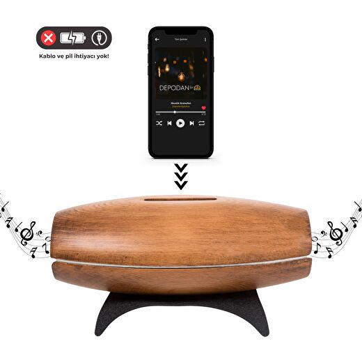 Tone Koyu Ceviz Akustik Gramofon 2