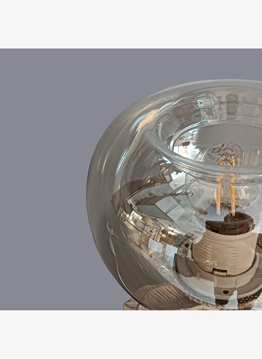 Tolde Beyaz Eskitme Minimal Masa Lambası 4