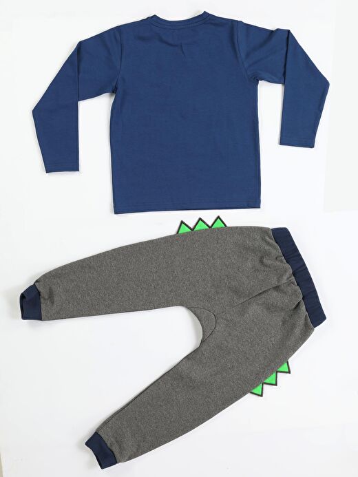 Hello Timsah Tırtırlı Baggy Pantolon + T-shirt Takım 4