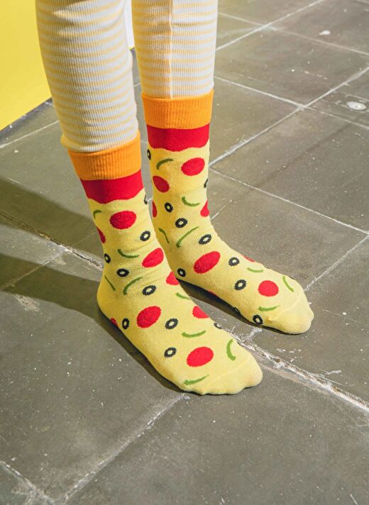 Eat My Socks - Çocuk Napoli Pizza Çorap 3
