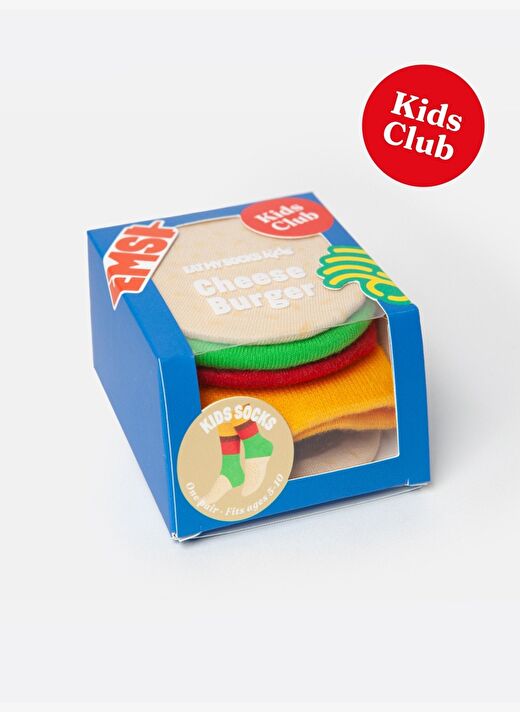Eat My Socks - Çocuk Cheeseburger Çorap 1