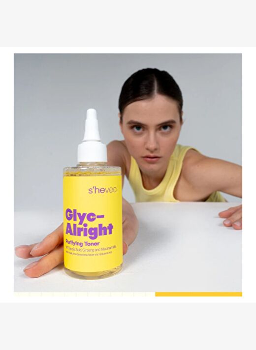 She Vec Glyc-Alright -7 Glycolic Acid + Ginseng + Niacinamide 200 ml 4