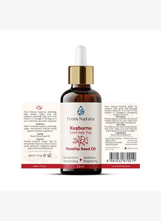 From Natura Kuşburnu Çekirdeği Yağı 30 ml 2