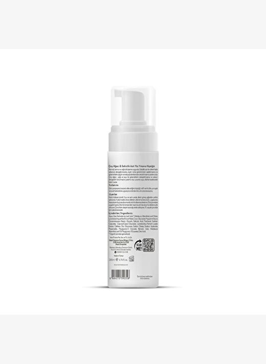 From Natura Çay Ağacı ve Salisilik Asit Yıkama Köpüğü 200 ml 2